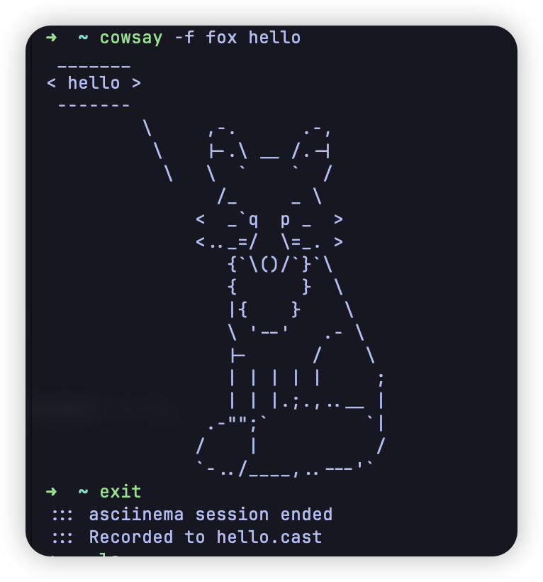 终端操作的录制与回放以及为技术博客添加动态终端演示